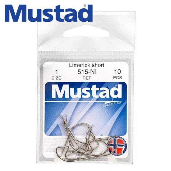 ANZUELO MUSTAD LIMERICK SHORT - 515-NI