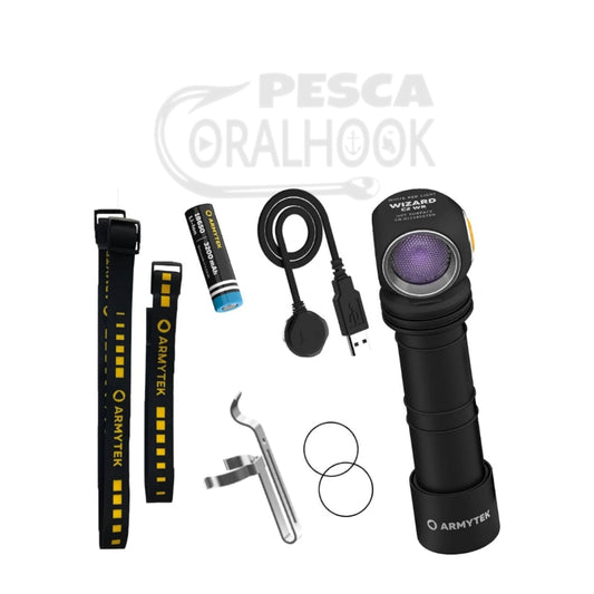 LINTERNA FRONTAL ARMYTEK WIZARD C2 WUV 1100LM + UV