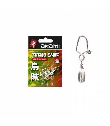TATAKI SNAP WITH CROSS BEAD AKAMI