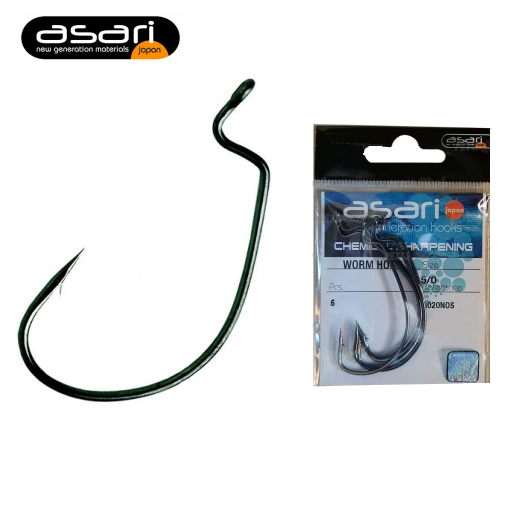 ANZUELO TEXAS CURVO ASARI CAROLINA WORM