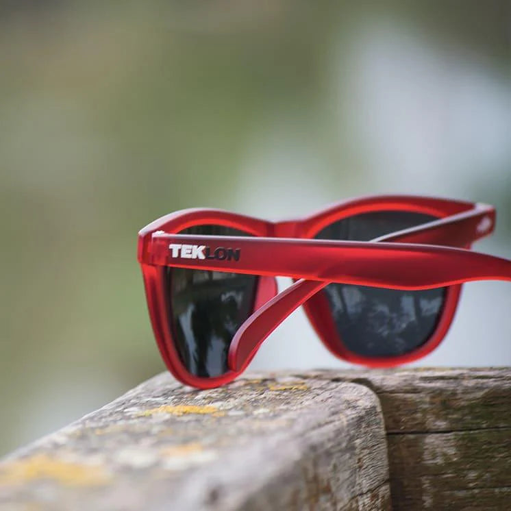 GAFAS DE SOL TEKLON POLARIZADAS ROJA / TRANSP.