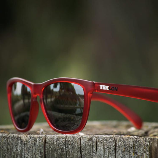 GAFAS DE SOL TEKLON POLARIZADAS ROJA / TRANSP.