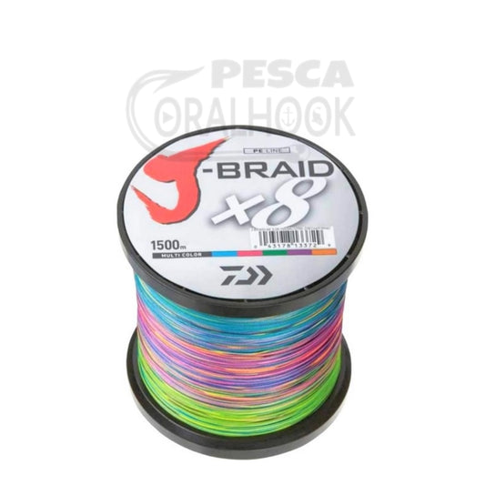 TRENZADO DAIWA J-BRAID X8 MULTICOLOR 1500M