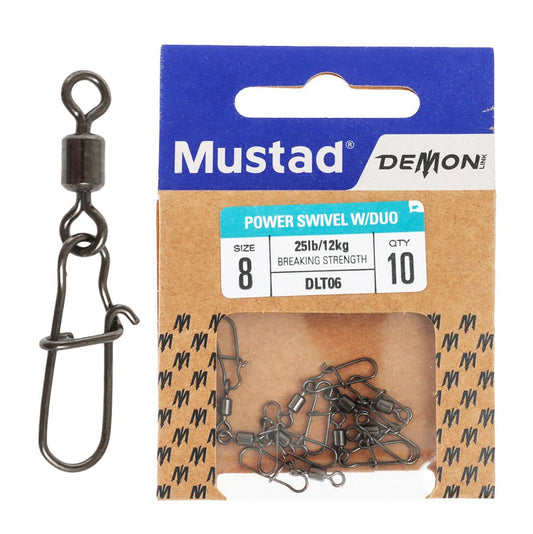 EMERILLÓN MUSTAD DEMON POWER SWIVEL W/DUO - DLT06