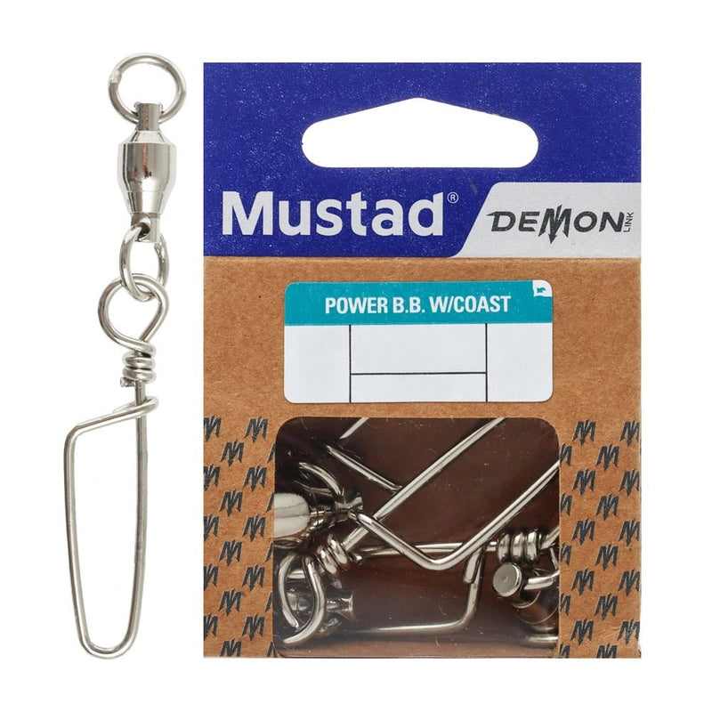EMERILLÓN CON RODAMIENTO INOX MUSTAD DEMON POWER B.B W/COAST - DLT08