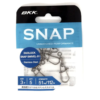 GRAPA CON GIRATORIO BKK DUOLOCK SNAP SWIVEL-51