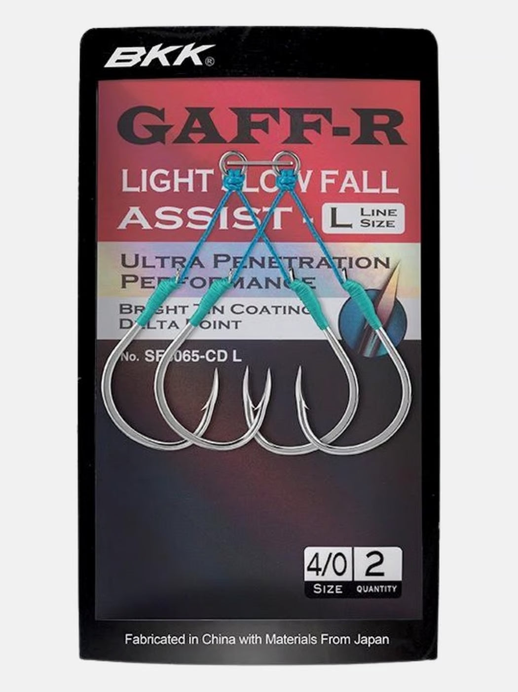 ASSIST HOOK BKK GAFF-R Light Slow Fall Assist - L de TALLA 1