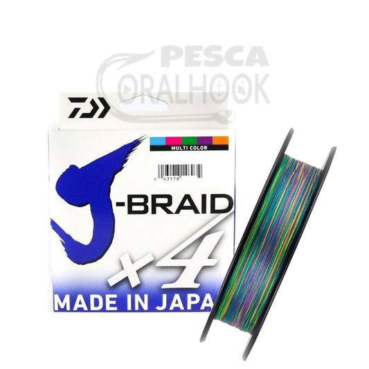 TRENZADO DAIWA J-BRAID X4 MULTICOLOR 500M