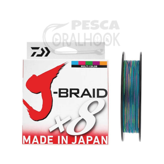 TRENZADO DAIWA J-BRAID X8 MULTICOLOR 300M