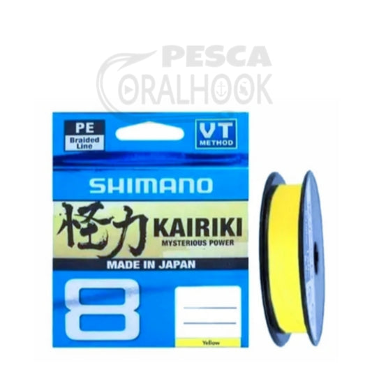 TRENZADO SHIMANO KAIRIKI X8 AMARILLO 150M