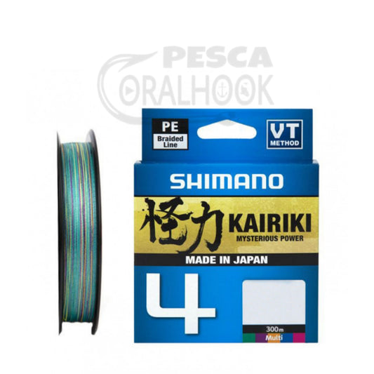TRENZADO SHIMANO KAIRIKI X4 MULTICOLOR 300M