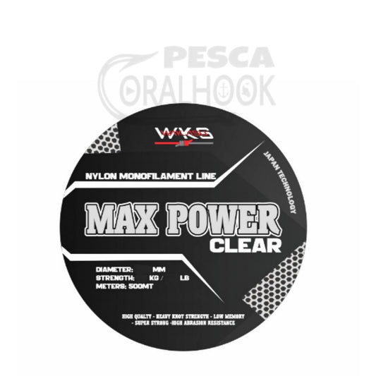 NYLON WKS MAX POWER CLEAR 500M