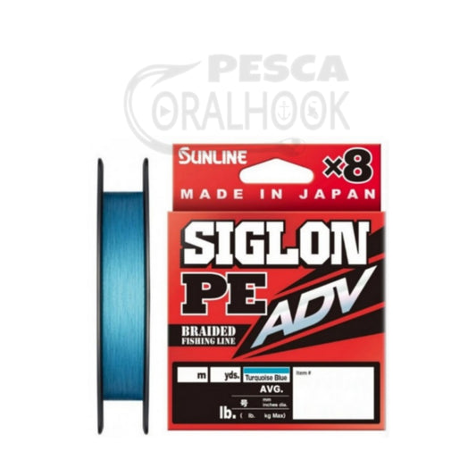 TRENZADO SUNLINE SIGLON PE ADV X8 TURQUOISE BLUE 150M