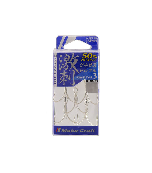 ANZUELO TRIPLE MAJOR CRAFT GEKISASU TREBLE - POWER TYPE 3