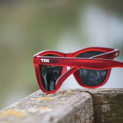 GAFAS DE SOL TEKLON POLARIZADAS ROJA / TRANSP.