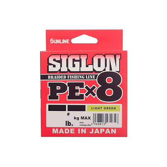 TRENZADO SUNLINE SIGLON PE X8 LIGHT GREEN 150M