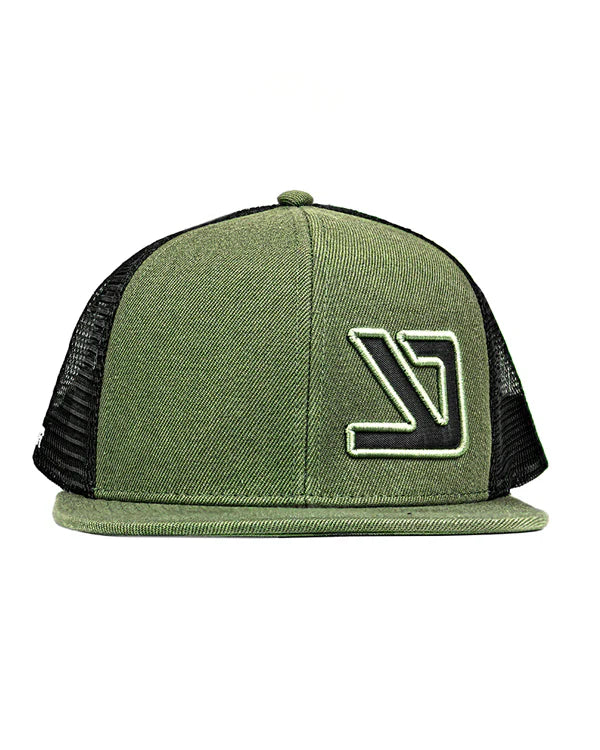 GORRA YKR LOGO NEGRA Y VERDE